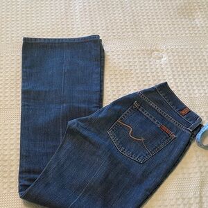 7 For All Mankind Indigo Flare Jeans